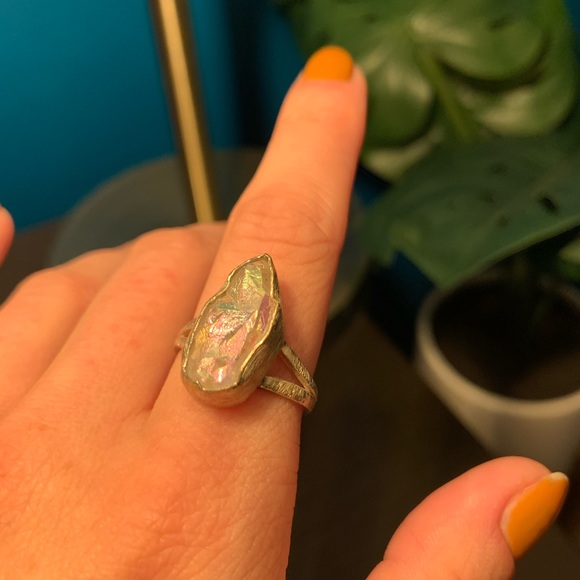 Gem Sterling Silver Ring size 6 - Picture 2 of 4